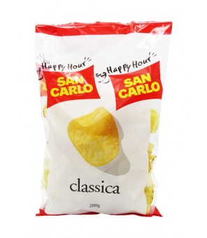 SAN CARLO CLASSIC CHIPS IN TRANSPARENT BAG 200 GR