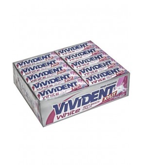 VIVIDENT BUBBLE MINT XYLIT WHITE GUMS BEZ CUKRU X 40