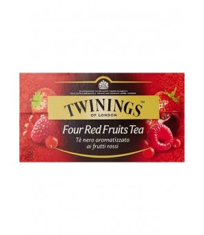 TWININGS DE ZWARTE 4 RODE VRUCHTEN 25 FILTERS 50 GR