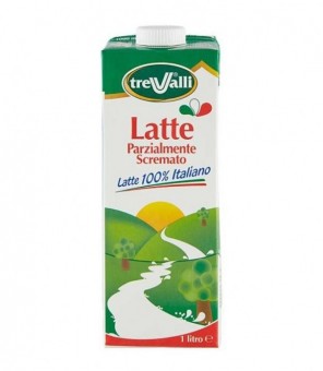 Lait partiellement écrémé Trevalli UHT 1 lt