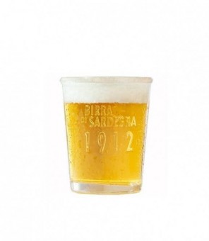 SET DE 6 VERRES À BIÈRE ICHNUSA TRANSPARENTS DE 20 CL