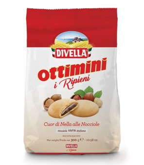 DIVELLA OTTIMINI COEUR REMPLI AUX NOISETTES 3 X GR.300