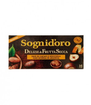 SOGNID'ORO INFUSO FAVE DI CACAO E NOCCIOLA CON SCORZA DI ARANCIA 16 FILTRI