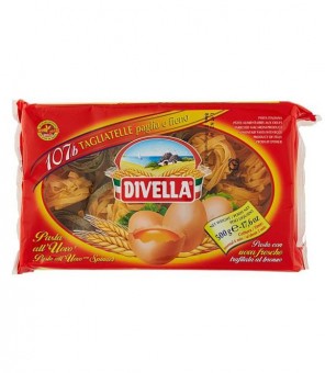 DIVELLA EGG PASTA STRAW & HAY 500 GR