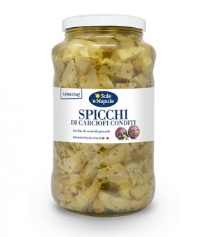 O 'SOLE E' NAPULE WEDGES OF ARTICHOKES IN OIL KG. 2,9