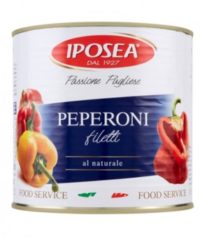 IPOSEA FILETS DE POIVRONS AU NATUREL 2,45 KG