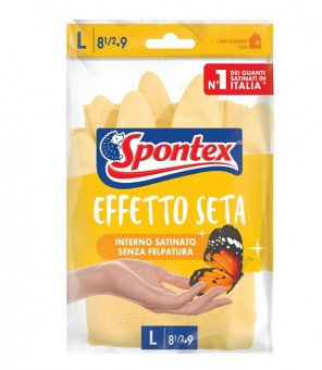 SPONTEX SILK EFFEKTA HANDSKOR STORLEK L