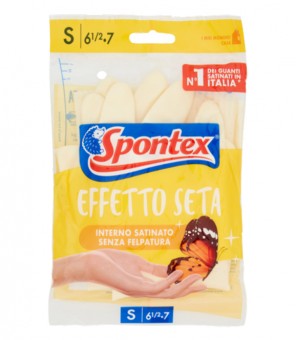 SPONTEX SILK EFFEKTA HANDSKOR STORLEK S