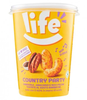 LIFE COUNTRY PARTY ALMONDS, CASHEWS and WALNUTS PECAN BARBECUE GR.170