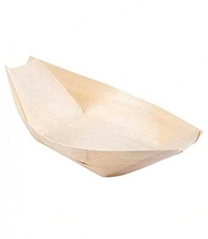 BATEAU EN BOIS DE PIN FINGER FOOD CM.11X6.5 PCS.100