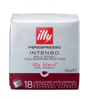 CAFÉ ILLY EN CAPSULES INTENSE 18 Pièces