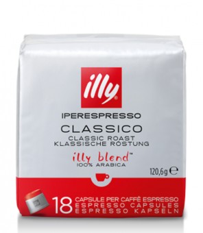 CAFÉ ILLY EN CÁPSULAS CLÁSICAS 18 Piezas