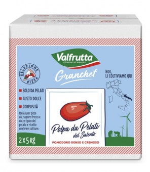 PULPE DE TOMATE VALFRUTTA EN BOÎTE DE 2 X 5 KG