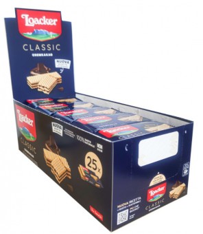 LOACKER WAFER CACAO DISPLAY 25 STUKS