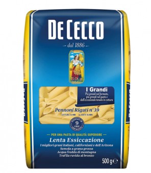 DE CECCO PENNONI RIGATI N.39 GR. 500 X 6