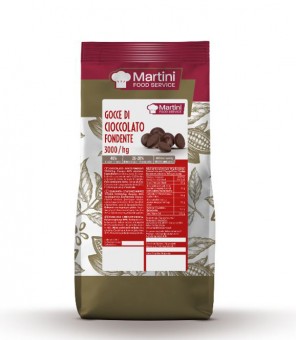 MARTINI FOOD SERVICE DUNKLE SCHOKOLADENTROPFEN 46% KG 1