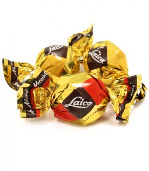 LAICA BOULES MILK CHOCOLATE FILLED WITH HAZELNUT CREAM 1KG