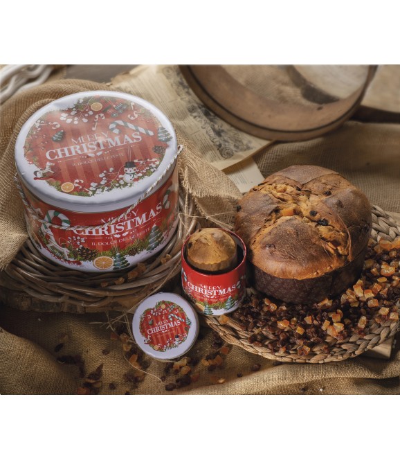 Borsari Panettone Classico In Latta Merry Christmas Kg