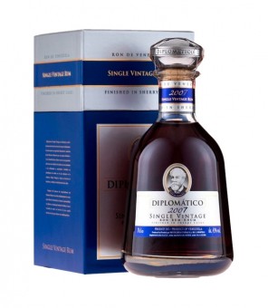 DIPLOMATIQUE RHUM SINGLE MILLÉSIME 2007 CL.70 CAISSE