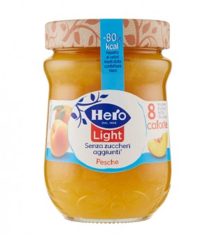 HERO LEICHTE PFIRSICH-MARMELADE 280 GR