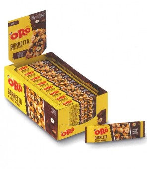 ORO SAIWA BARRETTA CIOCCOLATO E NOCCIOLA GR.40 X 25 PEZZI