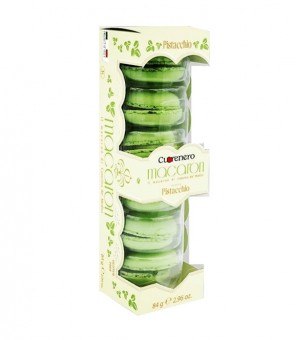 CUORENERO MACARON MET PISTACHECRME 6 STUKS GR.84