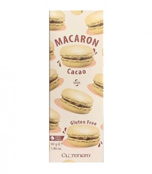 MACARON CUORENERO AL CACAO 3 PIEZAS GR.42