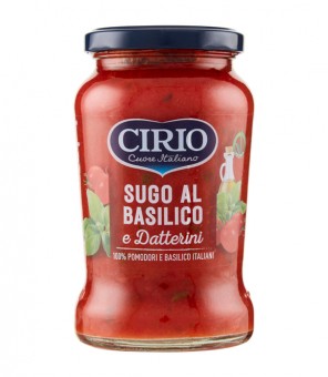 SALSA CIRIO CON ALBAHACA Y DATTERINI GR.350