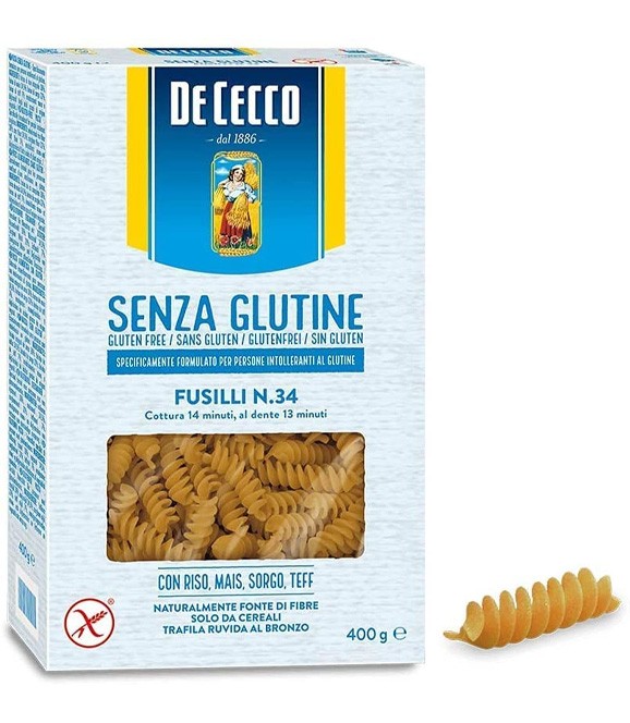 Pâtes sans gluten - Fusilli aux légumes