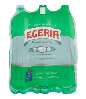 AGUA EFERVESCENTE NATURAL EGERIA LT. 1.5 X 6