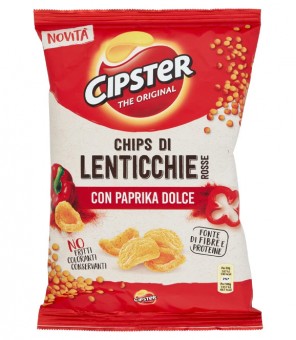 CIPSTER DE ORIGINALchips av linser MED SÖT PAPRIKA GR.80