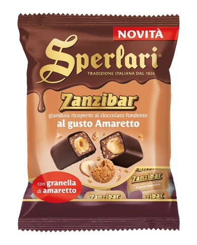 SPERLARI NOUGAT ZANZIBAR BEDEKTE DONKER AMARETTO GR.117 TAS