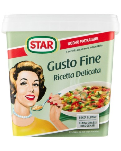 CALDO DE ESTRELLAS FINO SABOR DELICADO RECETA EN PASTA KG 1