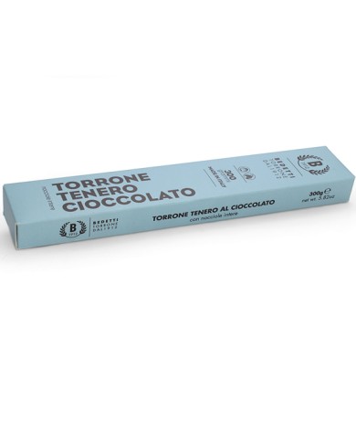 BEDETTI ZACHTE CHOCOLADE NOUGAT MET HELE HAZELNOTEN GR.300