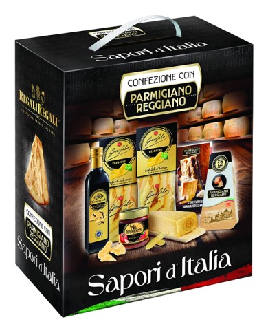 GIFTS TASTE OF ITALY PACKAGE WITH PARMIGIANO REGGIANO 6 PIECES