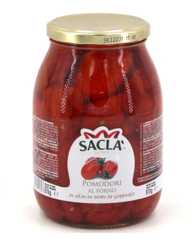 SACLA ' TOMATES AL HORNO EN ACEITE DE GIRASOL 970 GR.