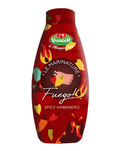 VIANDER LE MARINATURA FUEGO SPICY HABANERO SQUEEZER ML.1000