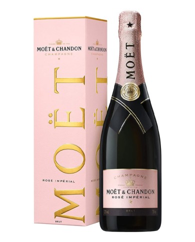 MOET & CHANDON CHAMPAGNE ROSE' IMPERIAL CL.75 WITH CASE