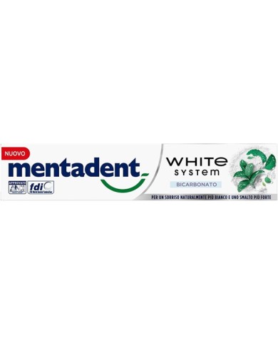 MENTADENT DENTIFRICE BLANC SISTEM BICARBONATE ML.75