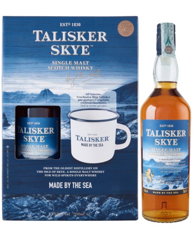 COFFRET CADEAU TALISKER WHISKY SKYE CL.70 AVEC GOBELET EN MÉTAL