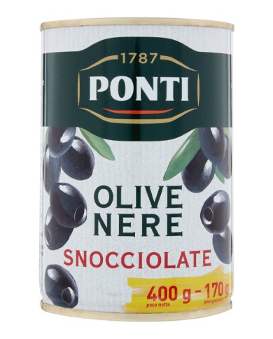 PONTI OLIVE NERE SNOCCIOLATE GR.400