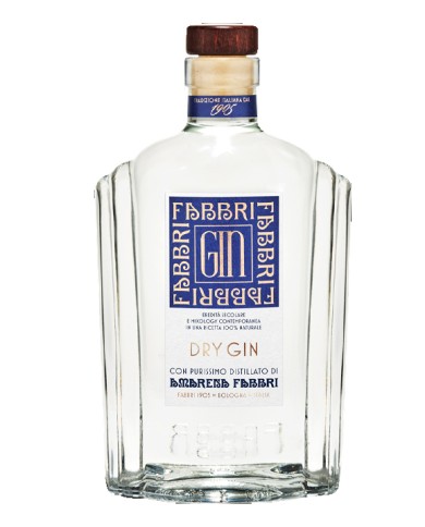 FABBRI DROGE GIN MET KERSENDISTILLAAT CL.70