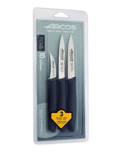 ARCOS SET DE 3 COUTEAUX DE TABLE SERIE NOVA