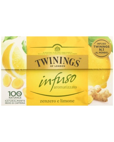 TWININGS INFUSIÓN DE JENGIBRE Y LIMÓN 20 FILTROS