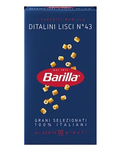 BARILLA DITALINI LISCI N.43 GR. 500 X 16 PEZZI