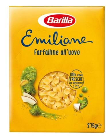 BARILLA EMILIANE FARFALLINE ALL'UOVO 6 X 275 GR