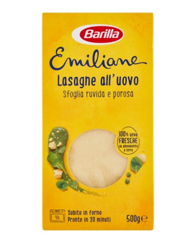 BARILLA EMILIANE LASAGNE ALL'UOVO 500 GR