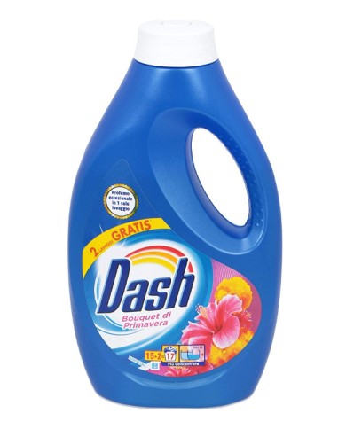 DASH DETERGENTE LIQUIDO PARA LAVADORA RAMO DE MUELLE 17 LAVADOS