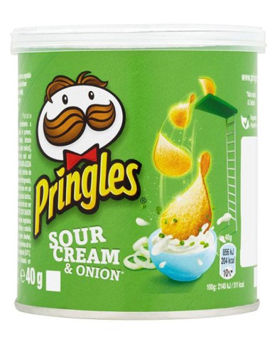 CHIPS PRINGLES NATA Y CEBOLLA GR. 40 X 12 PAQUETES