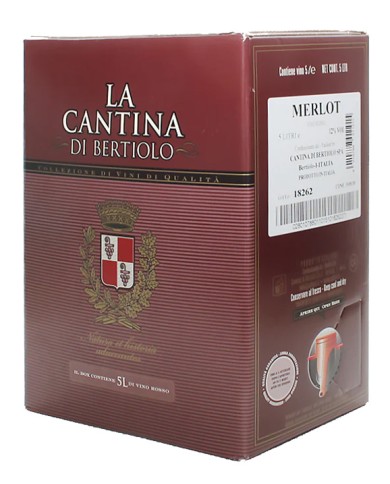 LA BODEGA BERTIOLO MERLOT LT. 5